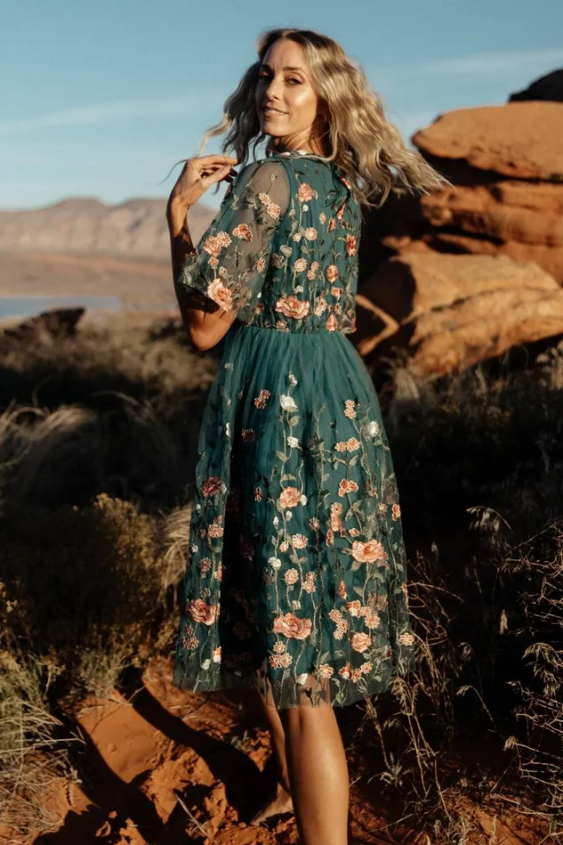Baltic Born Short Dresses Women Duchess Tulle Dress Jade Garden Baltic Born Short Dresses Women Duchess Tulle Dress Jade Garden