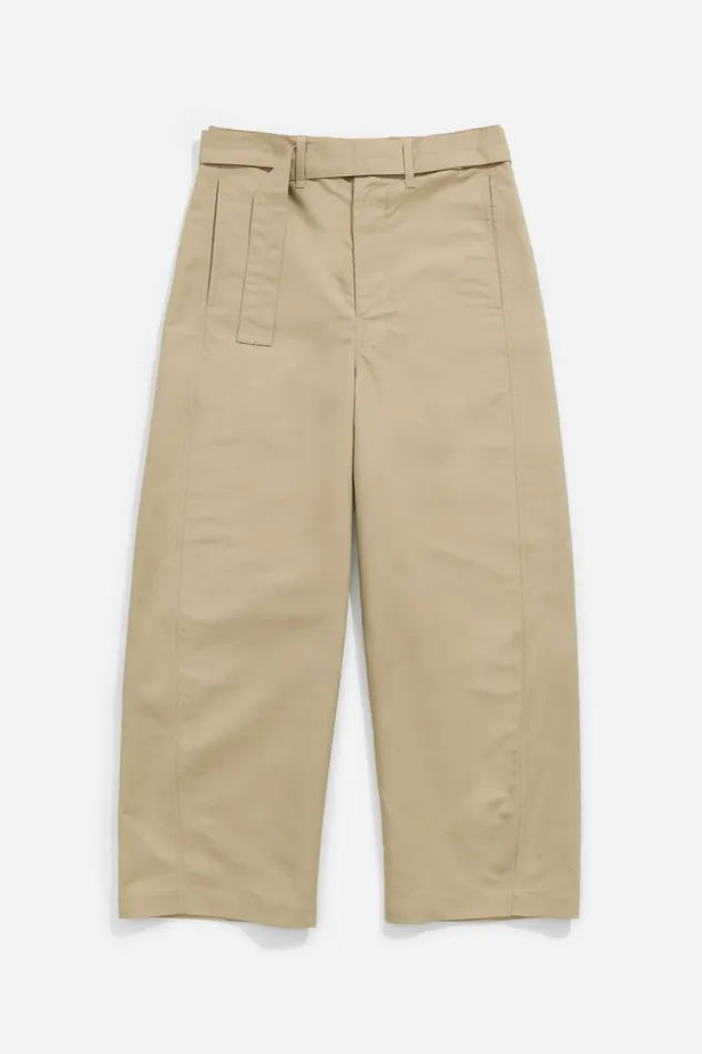 Beige Belted Barrel Leg Trousers Beige Women Bimba Y Lola Trousers Beige Belted Barrel Leg Trousers Beige Women Bimba Y Lola Trousers