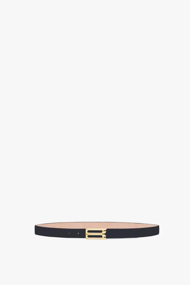 Belts Women Victoria Beckham Exclusive Frame Belt In Midnight Navy Leather