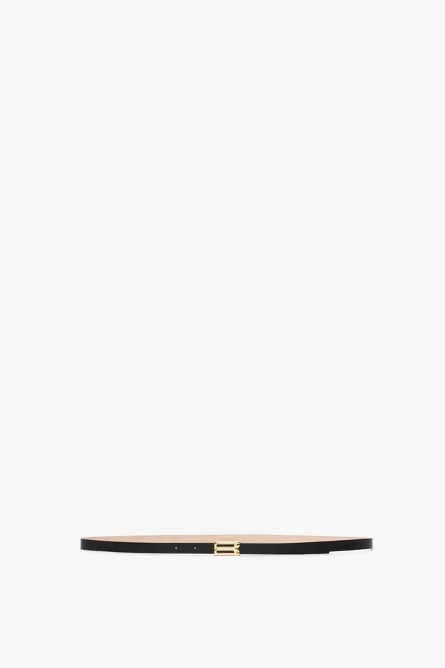 Belts Women Victoria Beckham Exclusive Micro Frame Belt In Black Leather