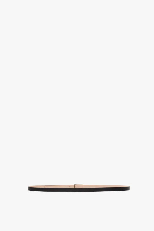 Belts Women Victoria Beckham Exclusive Micro Frame Belt In Black Leather
