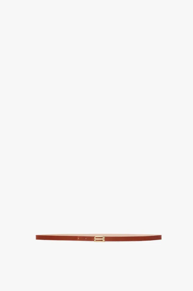 Belts Women Victoria Beckham Exclusive Micro Frame Belt In Tan Leather