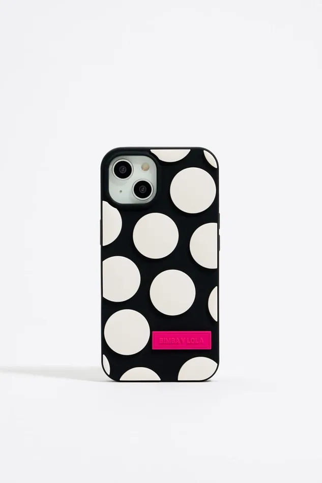 Black Dots Silicone IPhone 13 Case Black Women Bimba Y Lola Phone Cases
