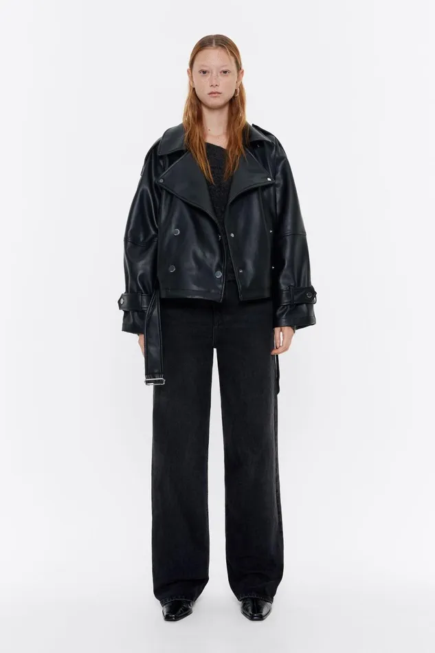 Black Doublebreasted Jacket Black Women Bimba Y Lola Jackets And Blazers