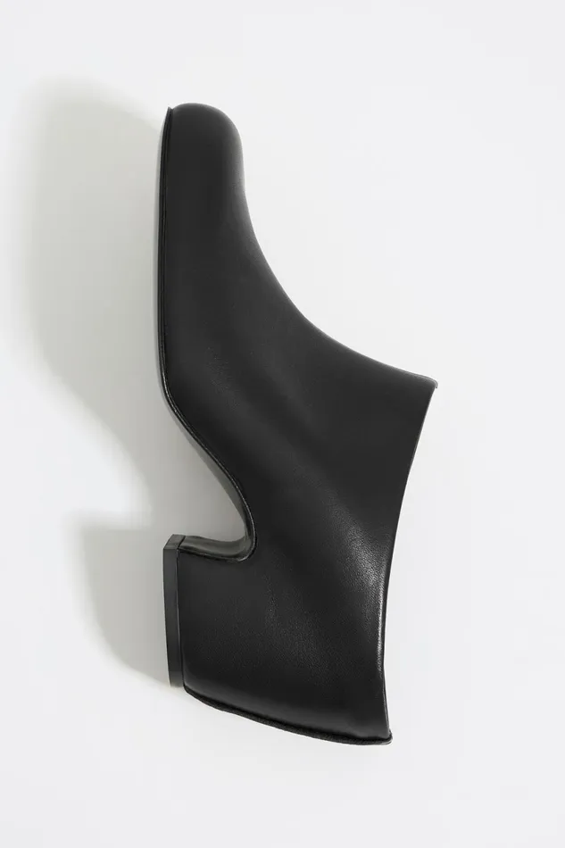 Black Leather Heeled Clog Black Women Bimba Y Lola Court Shoes Black Leather Heeled Clog Black Women Bimba Y Lola Court Shoes