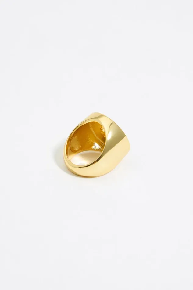 Black Logo Ring Black Women Bimba Y Lola Jewelry Black Logo Ring Black Women Bimba Y Lola Jewelry