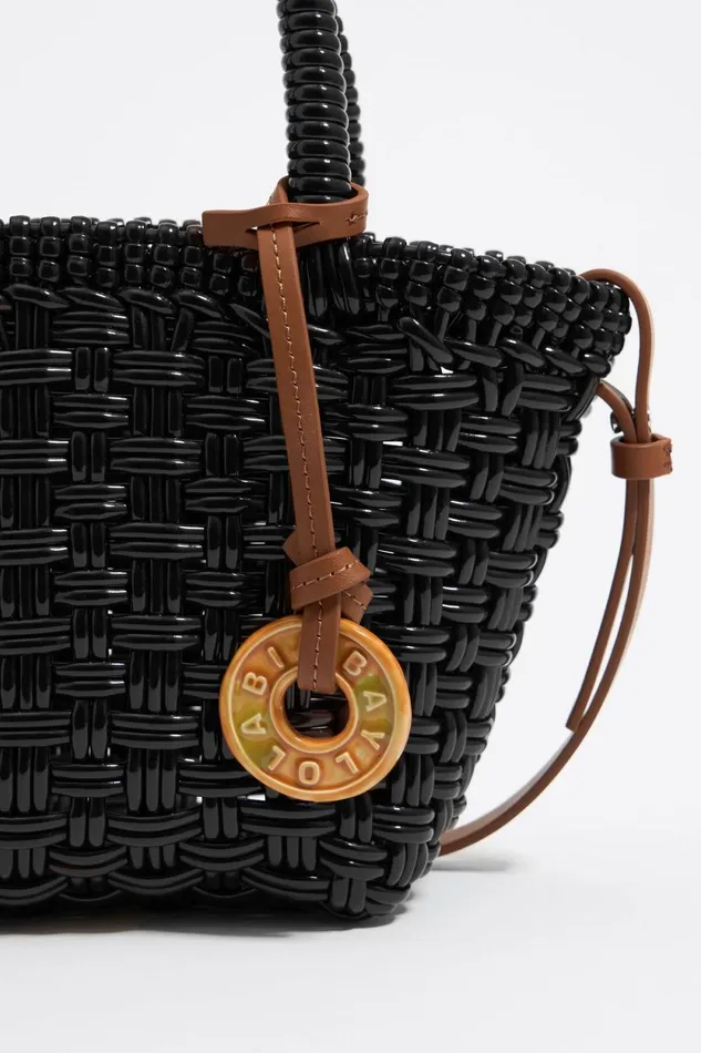 Black Plaited Shopper Bag Black Women Bimba Y Lola Crossbody Bags Black Plaited Shopper Bag Black Women Bimba Y Lola Crossbody Bags