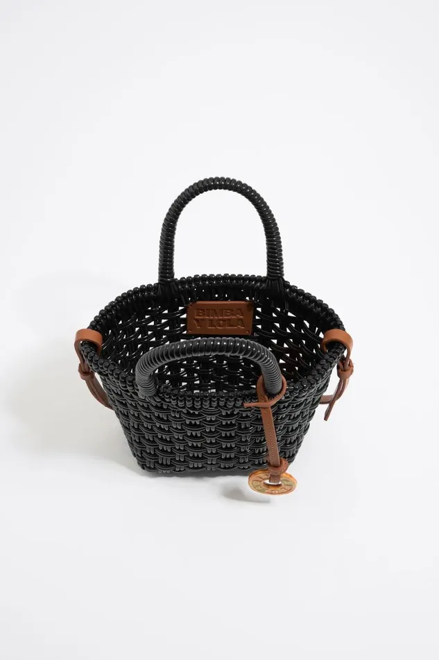 Black Plaited Shopper Bag Black Women Bimba Y Lola Crossbody Bags Black Plaited Shopper Bag Black Women Bimba Y Lola Crossbody Bags