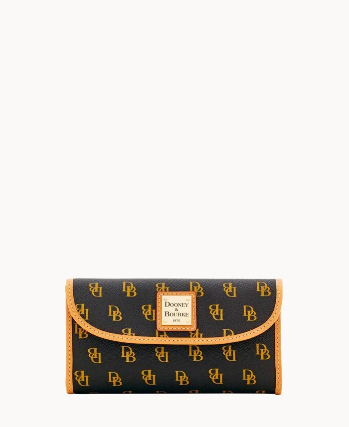 Blakely Continental Clutch Brown Tmoro ManWoman Dooney and Bourke Wallets