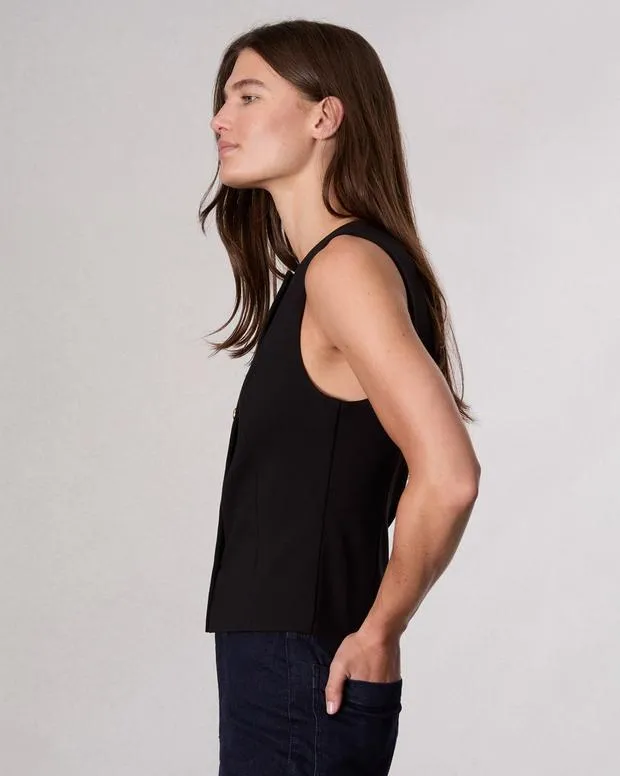 Blazers and Vests Women Rag and Bone Irina Ponte Vest Black