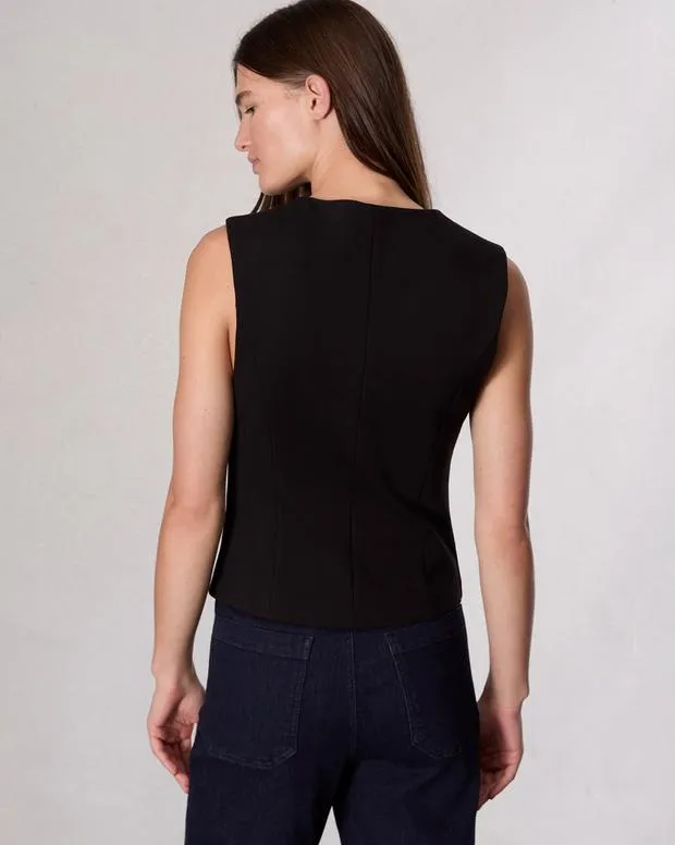 Blazers and Vests Women Rag and Bone Irina Ponte Vest Black