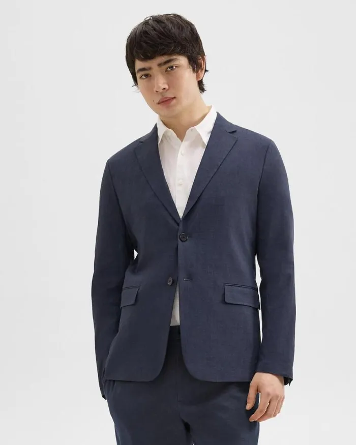 Blazers Jackets Men Theory Clinton Blazer In Good Linen Space