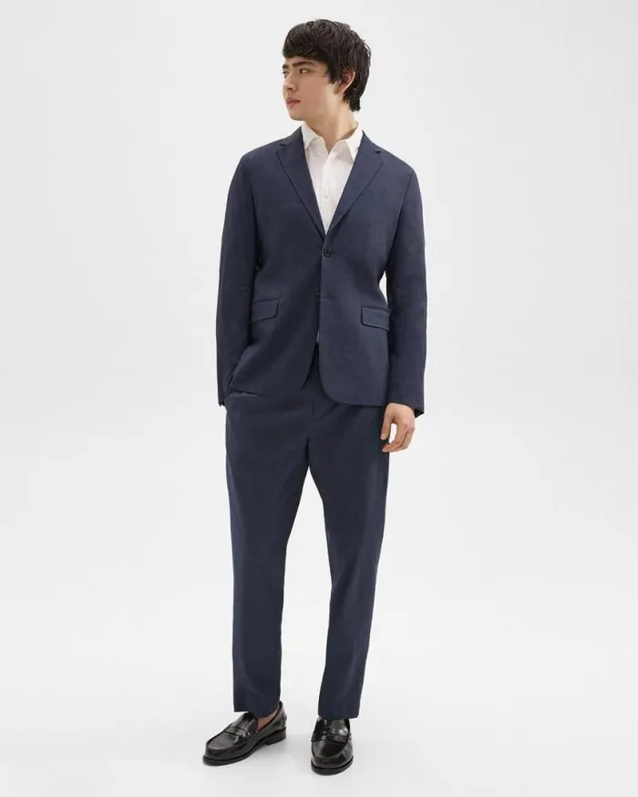 Blazers Jackets Men Theory Clinton Blazer In Good Linen Space