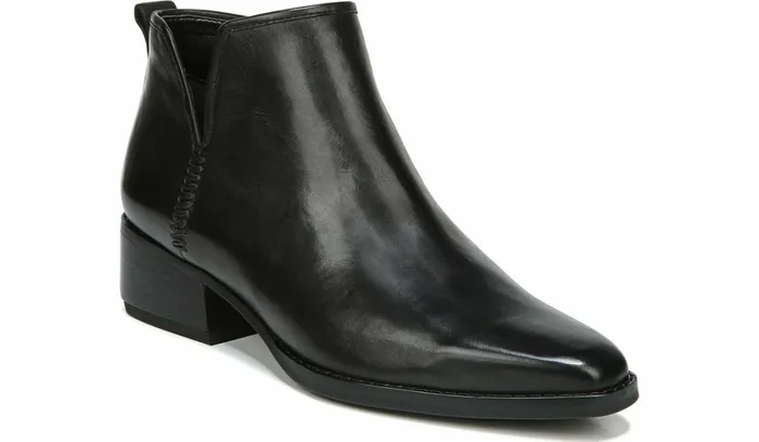 Booties Women Franco Sarto Sarto Asti Ankle Boot Black Leather