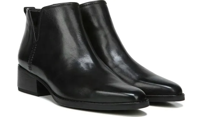 Booties Women Franco Sarto Sarto Asti Ankle Boot Black Leather