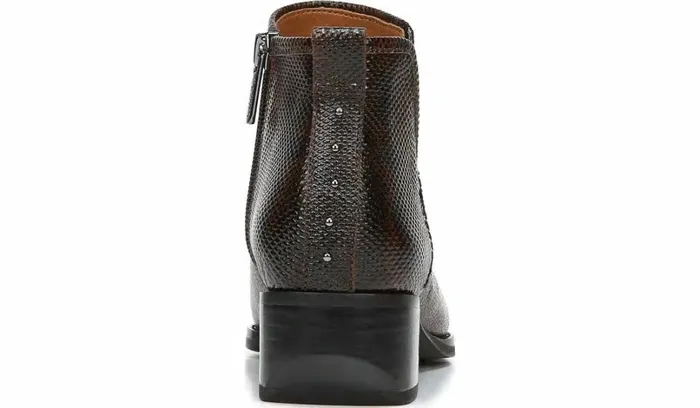 Booties Women Franco Sarto Sarto Asti Ankle Boot Espresso Snake Print Leather