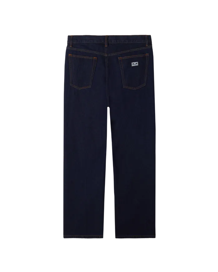 BOTTOMS Men OBEY Clothing HARDWORK DENIM Rinse Indigo