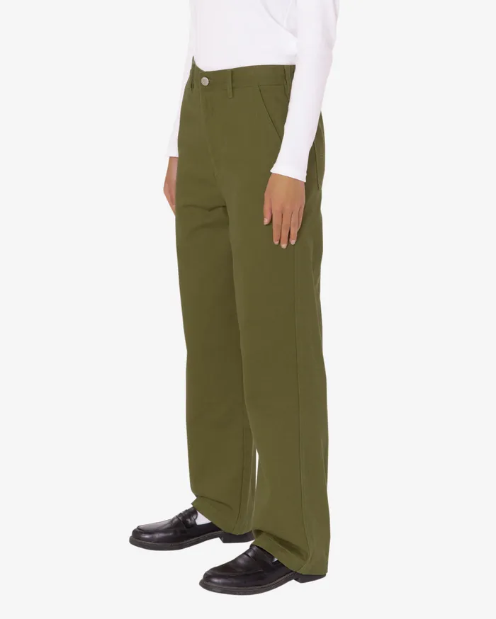 BOTTOMS Women OBEY Clothing BRIGHTON CARPENTER PANT Moss Green