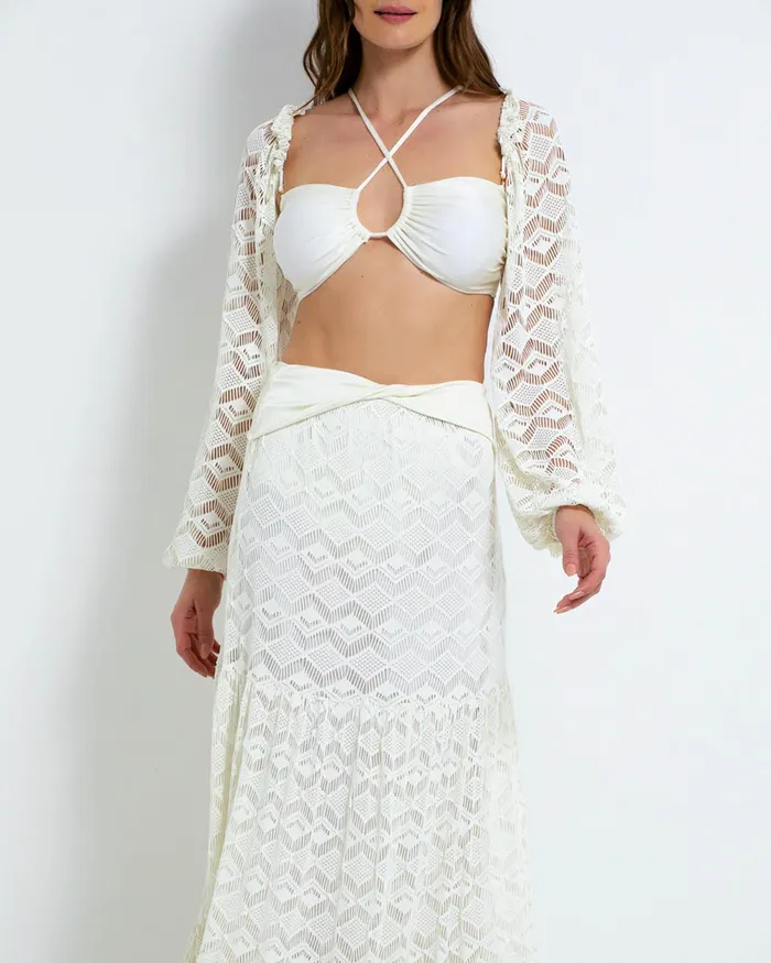 Bottoms Women PatBO Crochet Midi Skirt FINAL SALE