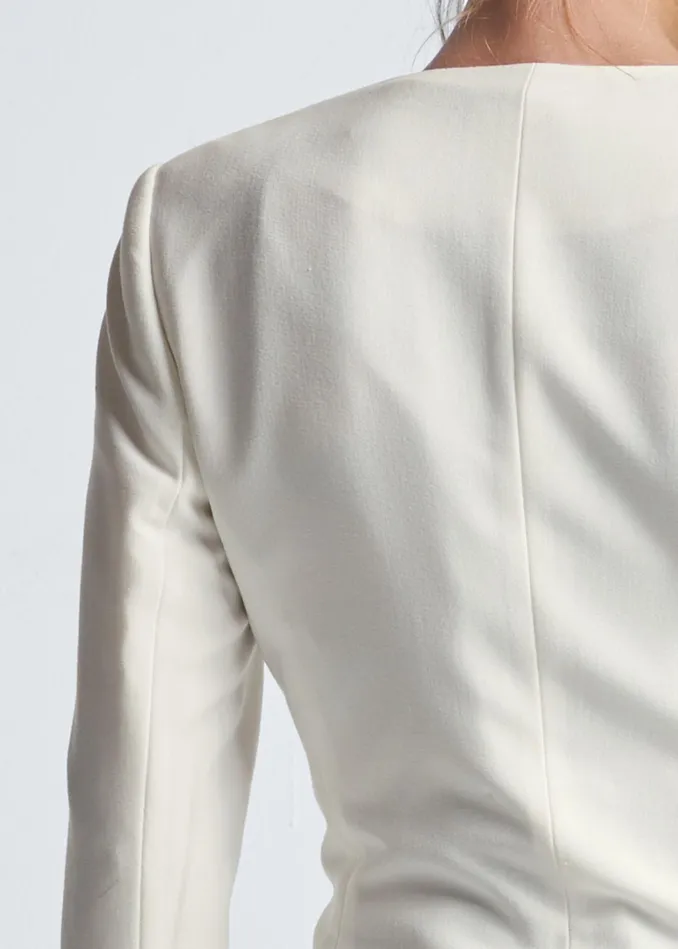 BOW DETAIL BLAZER White Multi Women VENUS Blazers