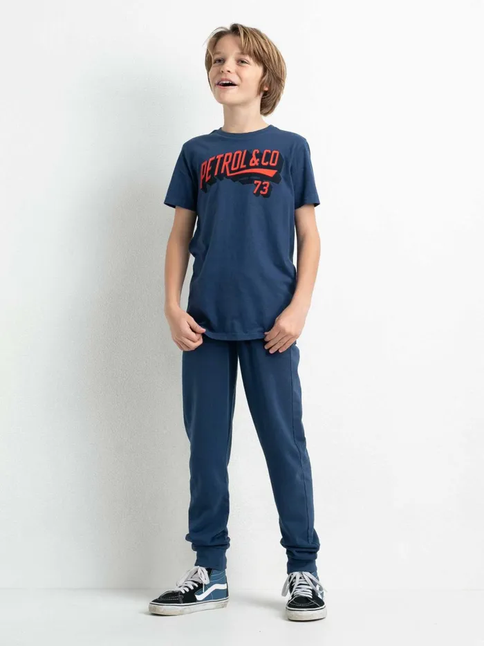 Boys Loungewear Petrol Industries Tracksuit Bottoms Petrol Blue