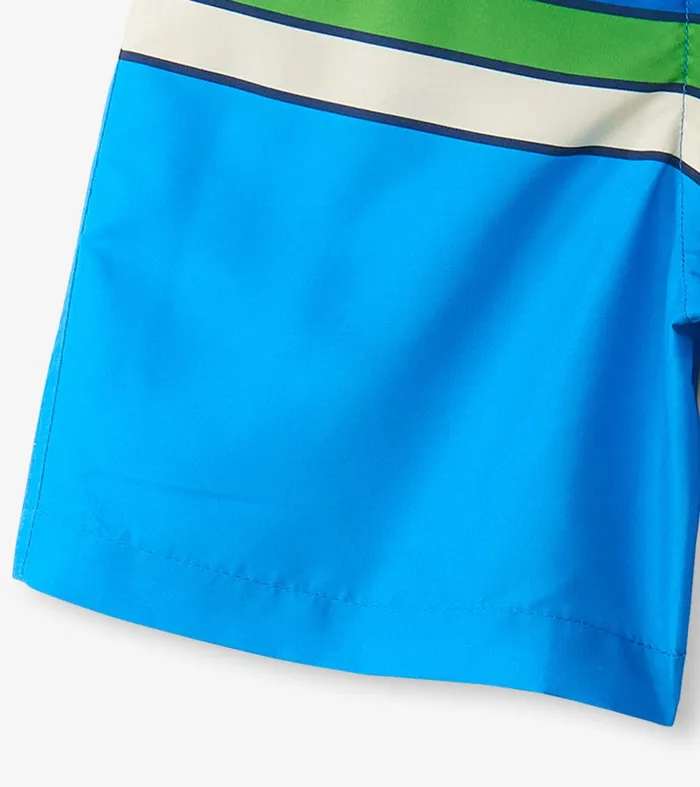 Boys Malibu Stripe Swim Trunks Hatley