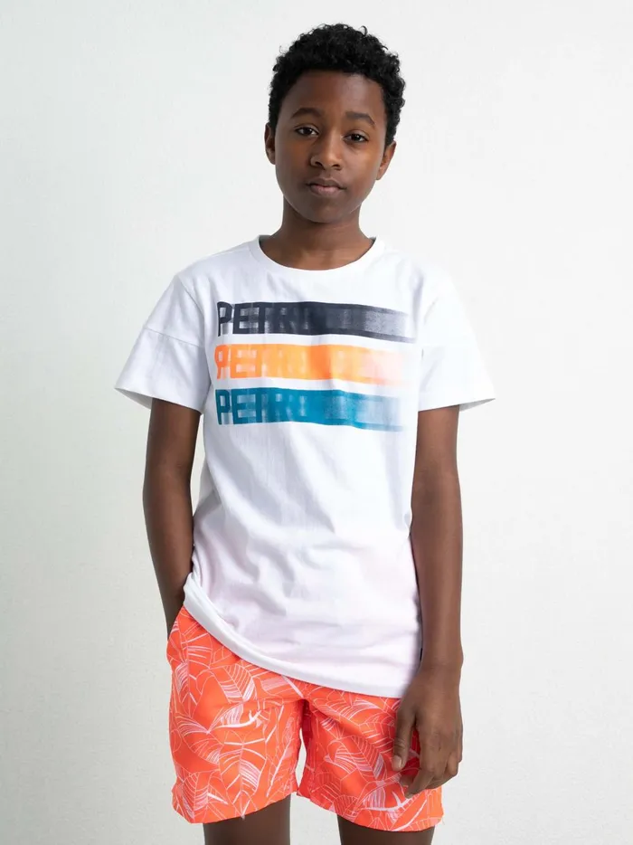 Boys TShirts Petrol Industries Artwork TShirt Bright White