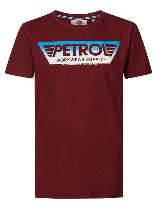 Boys TShirts Petrol Industries Artwork TShirt Light Burgundy
