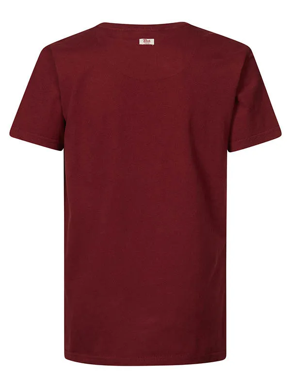 Boys TShirts Petrol Industries Artwork TShirt Light Burgundy