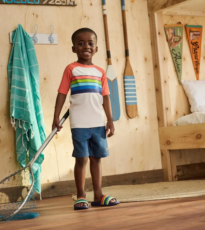 Boys Textured Shark Swim Trunks Hatley
