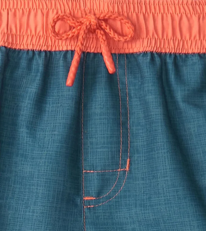 Boys Textured Shark Swim Trunks Hatley