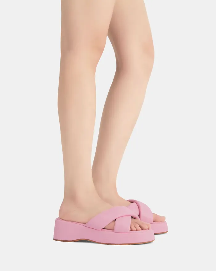 BRIANNA SOFT PINK Women Slides NOVO Shoes