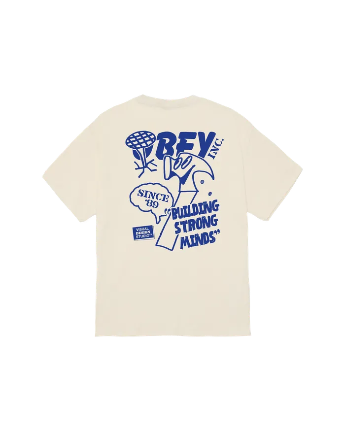 BUILDING STRONG MINDS CLASSIC TSHIRT Cream Men TSHIRTS OBEY Clothing