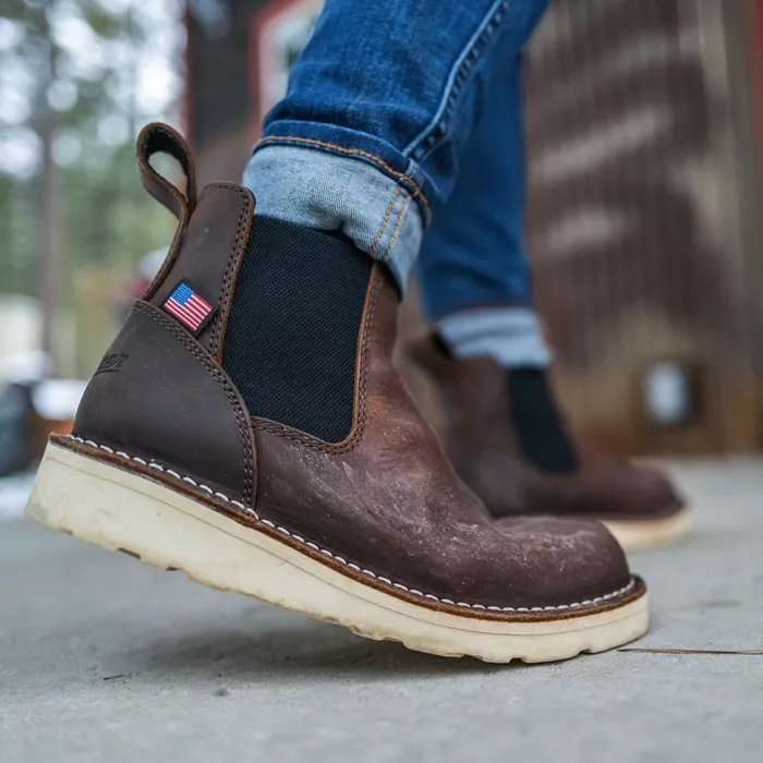 Bull Run Chelsea 5quot Brown Women Danner SlipOns and Chelseas