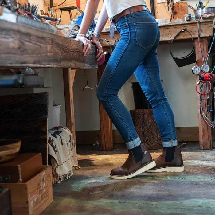 Bull Run Chelsea 5quot Brown Women Danner SlipOns and Chelseas