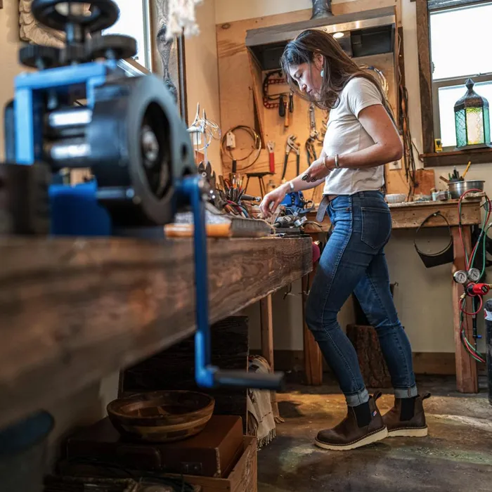 Bull Run Chelsea 5quot Brown Women Danner SlipOns and Chelseas