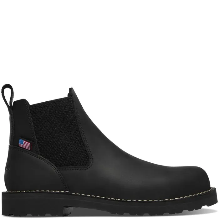Bull Run Chelsea 6quot Black Men Danner SlipOns and Wellingtons
