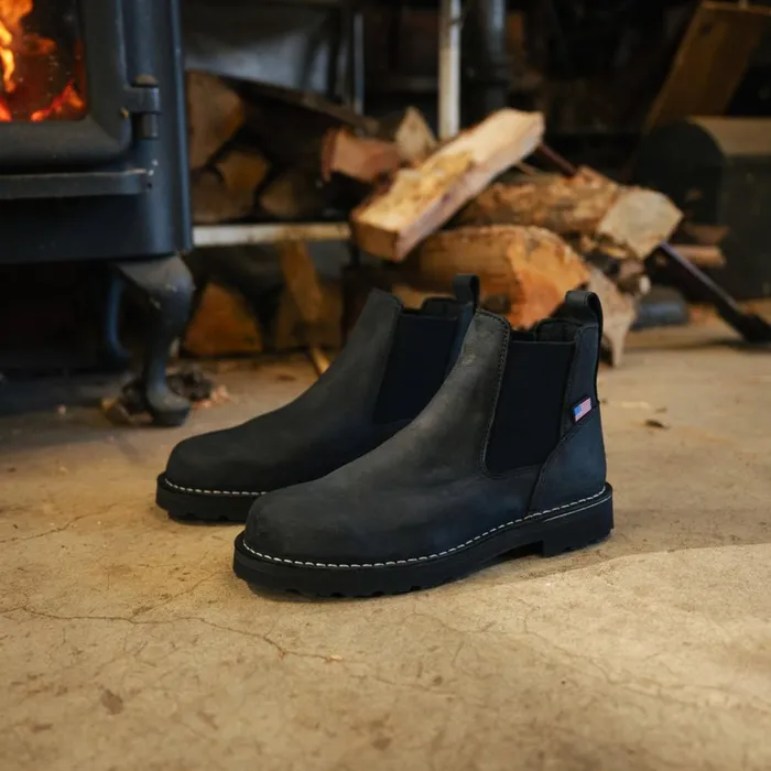Bull Run Chelsea 6quot Black Men Danner SlipOns and Wellingtons