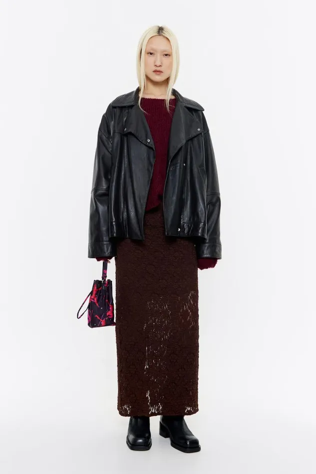 Burgundy Alpaca Seams Jumper Burgundy Women Bimba Y Lola Knitwear Burgundy Alpaca Seams Jumper Burgundy Women Bimba Y Lola Knitwear