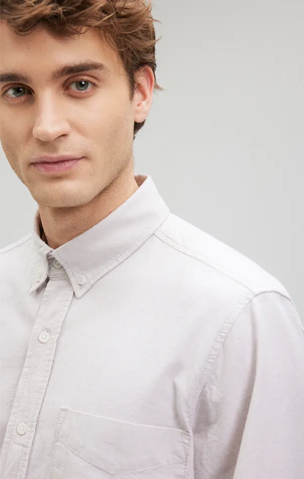 ButtonDown Long Sleeve Shirt In Silver Lining Men Mavi Jeans TShirts ButtonDown Long Sleeve Shirt In Silver Lining Men Mavi Jeans TShirts