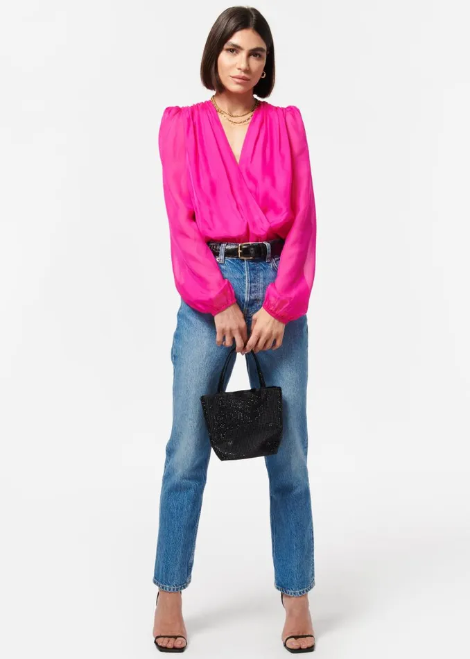 CAMI NYC Bodysuits Women Isa Bodysuit Neon Pink