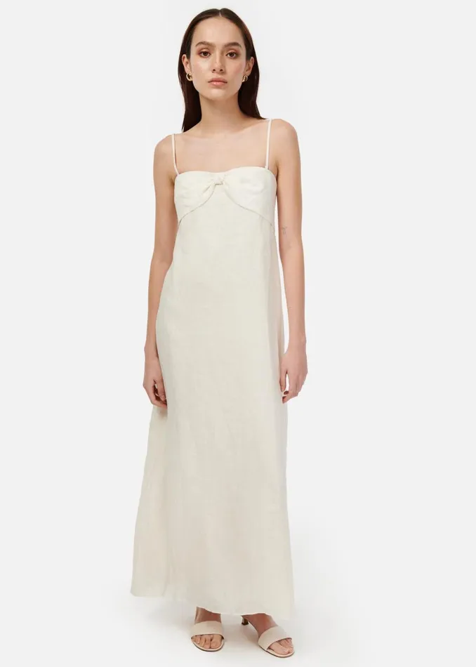 CAMI NYC Dresses Women Tilney Linen Dress Ceramic