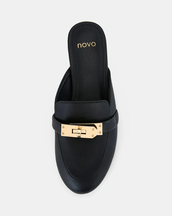 Casuals CERIGNOLA BLACK Slip Ons 8211 NOVO Shoes Women