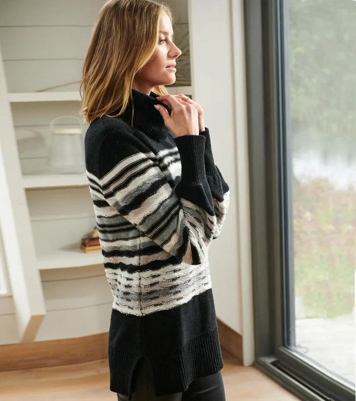 Charlotte Sweater 8211 Marble Landscape Hatley