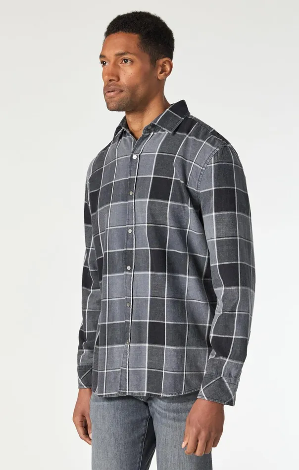 Check Shirt In Black Indigo Check Men Mavi Jeans TShirts Check Shirt In Black Indigo Check Men Mavi Jeans TShirts