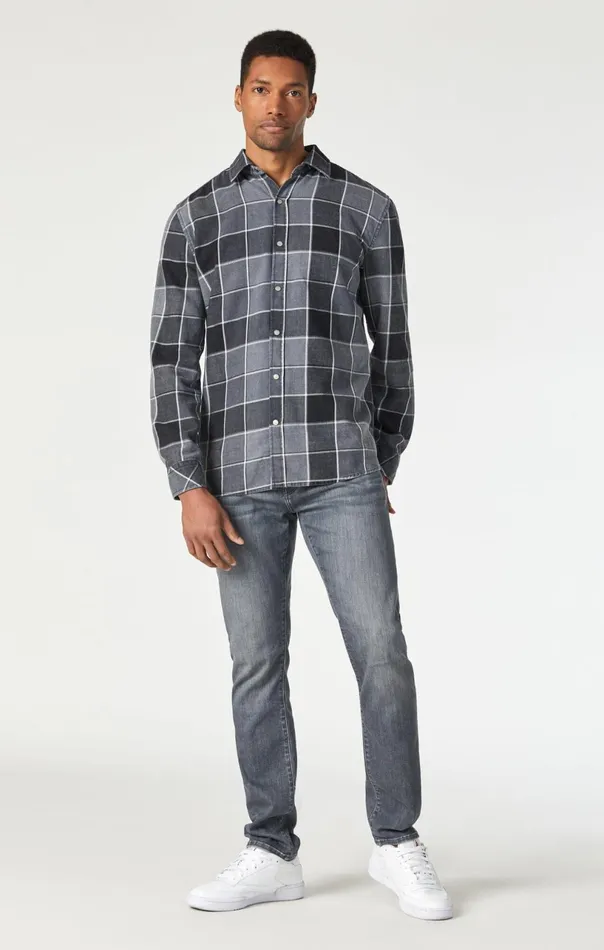 Check Shirt In Black Indigo Check Men Mavi Jeans TShirts Check Shirt In Black Indigo Check Men Mavi Jeans TShirts