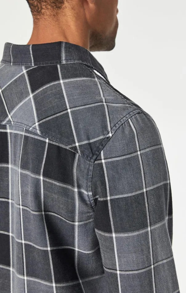 Check Shirt In Black Indigo Check Men Mavi Jeans TShirts Check Shirt In Black Indigo Check Men Mavi Jeans TShirts