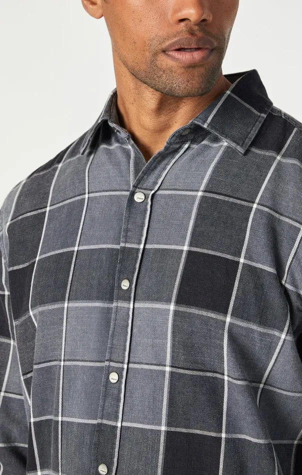 Check Shirt In Black Indigo Check Men Mavi Jeans TShirts Check Shirt In Black Indigo Check Men Mavi Jeans TShirts