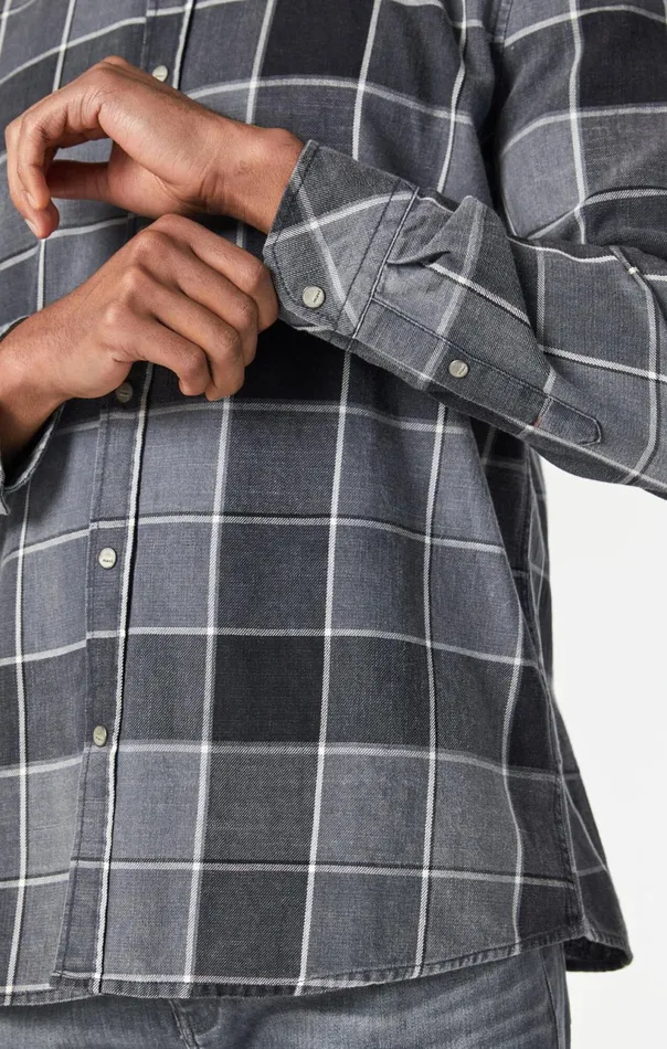 Check Shirt In Black Indigo Check Men Mavi Jeans TShirts Check Shirt In Black Indigo Check Men Mavi Jeans TShirts