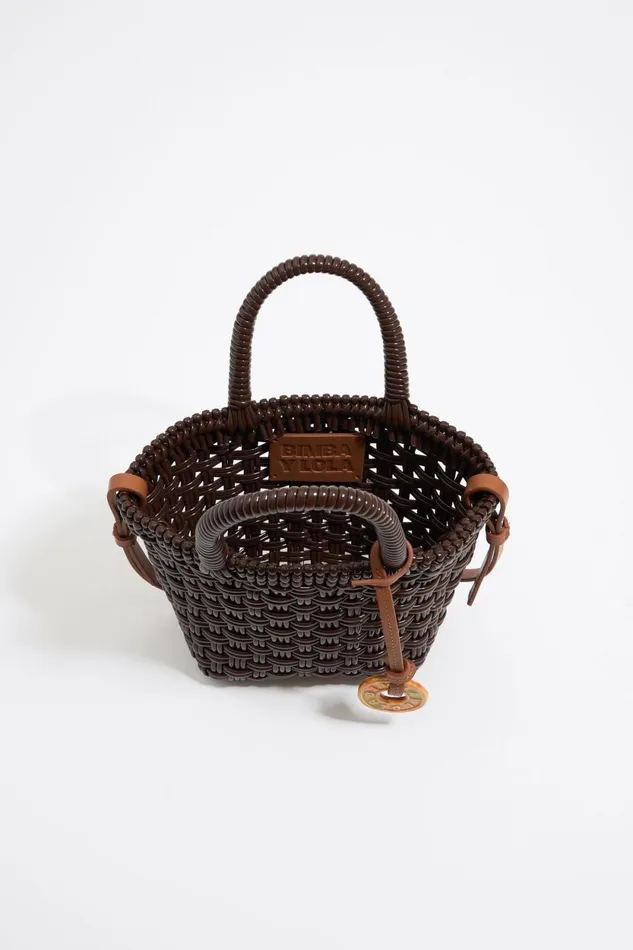 Chocolate Brown Plaited Shopper Bag Chocolate Women Bimba Y Lola Crossbody Bags Chocolate Brown Plaited Shopper Bag Chocolate Women Bimba Y Lola Crossbody Bags